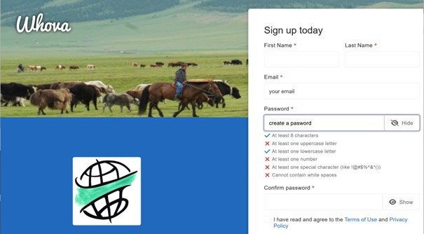whova sign up